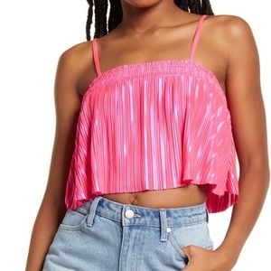 BP Plissé Crop Camisole XS